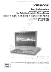 Panasonic TH-37PR10UA Manual De Instrucciones