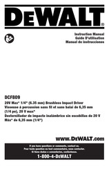 DeWalt DCF809C2 Manual De Instrucciones