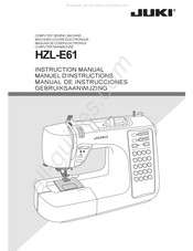 JUKI HZL-E61 Manual De Instrucciones