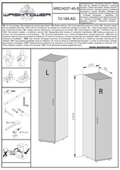 Washtower WSCH207-45-S 70-184-AO Instrucciones De Montaje