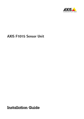 Axis Communications F1015 Guia De Instalacion