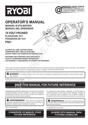 Ryobi P561 Manual Del Operador