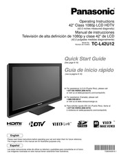 Panasonic TC-L42U12 Guia De Inicio Rapido