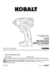 Kobalt 0790022 Manual De Instrucciones
