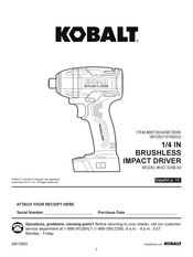 Kobalt 0672824 Manual De Instrucciones