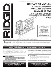 RIDGID R3100 Manual Del Operador