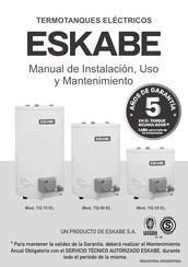 Eskabe TQ 60 EL Manual De Instalación, Uso Y Mantenimiento