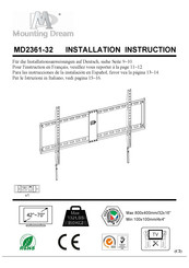 Mounting Dream MD2361-32 Instrucciones De La Instalación