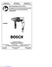 Bosch 1169VSR Instrucciones De Funcionamiento Y Seguridad