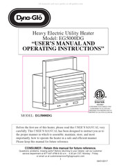Dyna-Glo EG5000DG Manual Del Usuario E Instrucciones Para El Funcionamiento