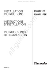 Thermador T36BT71FS Instrucciones De Instalación