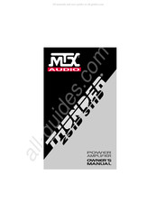 MTX Audio Thunder 311D Manual Del Usuario