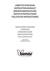 Bimar VP413 Folleto De Instrucciones