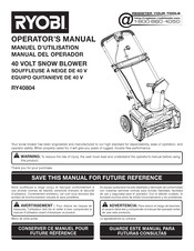 Ryobi RY40804 Manual Del Operador