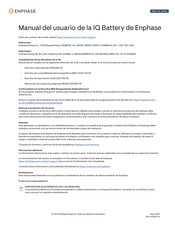 Enphase Energy IQ Battery Serie Manual Del Usuario