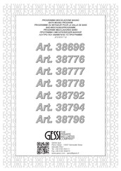 Gessi 38696 Manual De Instalación
