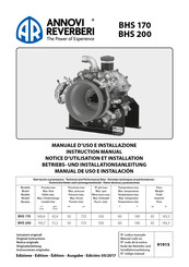 Annovi Reverberi BHS 170 Manual De Uso E Instalación