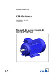 KSB IE4-Motor 5214273 Manual De Instrucciones De Servicio/Montaje