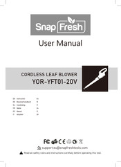 Snap Fresh YOR-YFT01-20V Manual