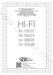 Gessi HI-FI 63028 Manual De Instalación