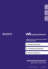 Sony WALKMAN NWZ-E443 Guia De Funcionamiento