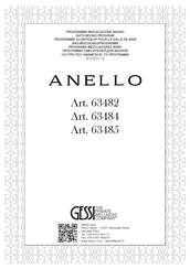 Gessi Anello 63485 Manual De Instalación