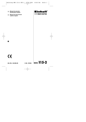 EINHELL Bavaria BWS 115-2 Manual De Instrucciones