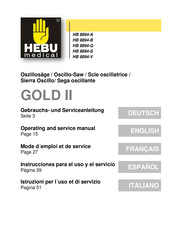 HEBU medical GOLD II HB 8894-G Instrucciones Para El Uso Y El Servicio