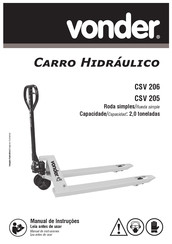 vonder CSV 206 Manual De Instruciones