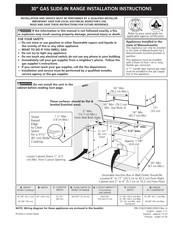 Frigidaire FGGS3045KF Instrucciones De Instalación