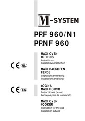 M-system PRF 960/N1 Instrucciones De Uso Consejos Para La Instalación