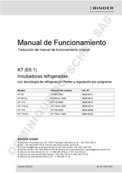 Binder KT 53-UL Manual De Funcionamiento