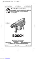 Bosch 11320VS Instrucciones De Funcionamiento Y Seguridad