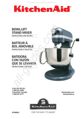 KitchenAid KG25H0XMC Instrucciones Y Recetas