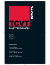 Kicker CompVT TCVT10 Manual Del Propietário