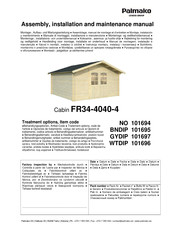 Lemeks Palmako FR34-4040-4 Instrucciones De Montaje, Instalación Y Mantenimiento