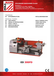 Holzmann Maschinen ED 300FD Manual De Instrucciones