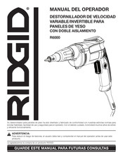 RIDGID R6000 Manual Del Operador