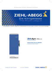 ZIEHL-ABEGG ZA dyn 4Bplus Instrucciones De Uso Originales