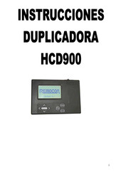 REMOCON HCD900 Instrucciones