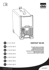 GYS EASYCUT 25/40 Manual De Instrucciones