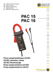 Chauvin Arnoux PAC 16 Manual De Instrucciones