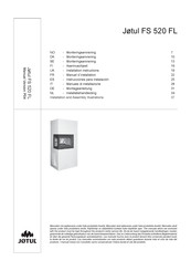 Jøtul FS 520 FL Instrucciones Para Instalación