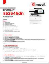 HP LASERJET E52645dn Manual De Uso Rápido