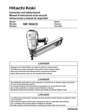 Hitachi Koki NR 90AC3 Instrucciones Y Manual De Seguridad