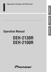 Pioneer DEH-2100R Manual Del Usuario