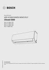 Bosch Climate 5000 RAC 7-3 IBW/OUE Manual Del Usuario