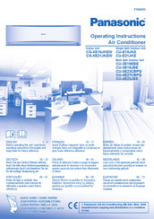 Panasonic CS-E21JKEW Instrucciones De Funcionamiento