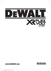 DeWalt DCS520T2R-QW Traducido De Las Instrucciones Originales