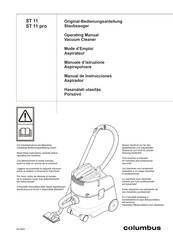 Columbus ST 11 pro Manual De Instrucciones